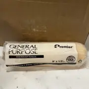 PREMIER PR907C9 Paint Roller Cover,9"L,1/2"Nap, Case Of 50