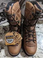 New Mens Georgia Boot Comfort Core Logger Composite Toe Waterproof Work Boot 8W