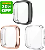 For Fitbit Versa 4 3 2 Lite Sense 2 Watch Screen Protector Full Soft TPU Case