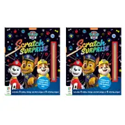 2x Kaleidoscope Scratch Surprise Paw Patrol Art Activity Childrens/Kids Book 3+