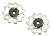 OMNI Racer Ti Ceramic Derailleur Pulleys 11 Speed Dura Ace Ultegra XT XTR SILVER