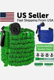Extension Expandable Flexible Garden Water Hose with Spray Nozzle 25, 50, 75, 10