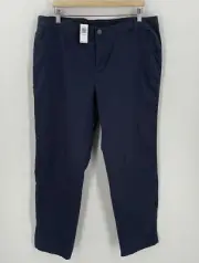 NWT Pendleton Womens Sz 18 Navy Blue Cotton Spandex Stretch Flat Front Pants
