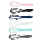 Hand Silicone Whisk Kitchen Utensil with Soft Handle Egg Beater for Frothing