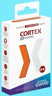 60 ULTIMATE GUARD CORTEX GLOSS ORANGE JAPANESE SIZE Card SLEEVES Deck Protector