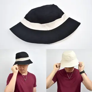 【men life】漁夫帽 黑白系雙面配戴(帽子)