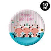 Farm Animals Theme 7 inch 17cm Plates 10PK - Kids Birthday Party Tableware