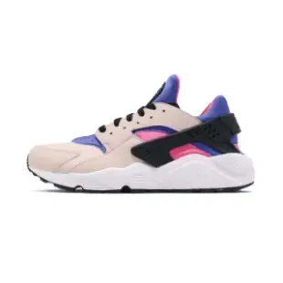 【NIKE 耐吉】AIR HUARACHE 男鞋 米白紫 襪套 運動 休閒鞋 318429-056