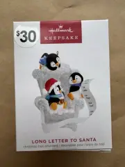 Long Letter to Santa Penguins - Hallmark Keepsake - Christmas Ornament - NEW