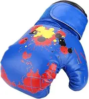 Kids Boxing Gloves, PU Leather Children Boxing Gloves Punch Training Fight Mitts Kickboxing Gloves for 2-11 Years Old Girls Boys(Blue)