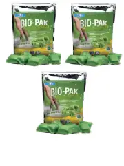 3 x WALEX BIO-PAK DROP IN 15 SACHET CARAVAN GREEN TOILET CHEMICAL - TRIPLE PACK