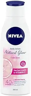New Natural Glow Even Tone Body, 200ml, With Vitamin C and UV Protection, Acerola Cherry
