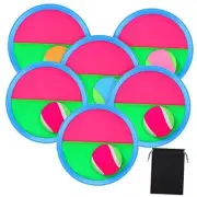 Toss and Catch Paddle Game Set Disc Paddles and Toss Ball Sport Light blue
