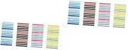 NUOBESTY 8 Sets Writable Page Tabs for Books Book Highlighting Tabs for Home School Office
