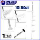 Telescopic Bathroom 4 Tier Shelf Adjustable Wall Corner Shower Rack 2.3M Quality