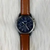 在飛比找蝦皮購物優惠-（已售出）FOSSIL BQ2155 三眼錶 男錶 藍