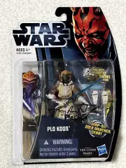 Star Wars CLONE WARS PLO KOON CW6 Figure Autograph JAMES ARNOLD TAYLOR JSA COA