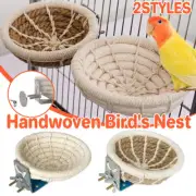Straw Bird Nest Parrot Nesting House Small Animal Bedding Nest Material for Cage