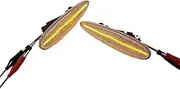 Side Mirror Indicator For Fiat For Albea For Palio For Broavo For Brava 1Pair Car Dynamic LED Sequential Turn Signal Side Marker Lights Dynamic Sequential Blinker(Dynamic Crystal)