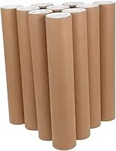 TOPPERFUN 10Pcs Mailing Tubes for Shipping and Storage of Posters Artworks and Documents Paper End Caps Packing Material for Various Mailing
