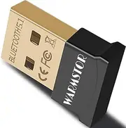 USB Bluetooth Adapter for PC, Bluetooth 5.1 Dongle Receiver Support Windows 11/10/8.1/8/7 for Desktop, Laptop, Bluetooth Headsets, Speakers, Keyboard, Mouse, Printer