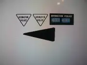 Irvington New Jersey Police Car Decals Old School 1:43