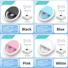 3 Modes Selfie LED Ring Fill Light Camera Rechargeable for iPhone Android Phone*