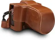 MegaGear Fujifilm X-T3 Ever Ready Genuine Leather Camera Case and Strap, Brown (MG1551)