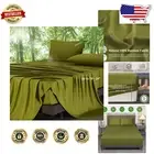 Extra Deep Pocket King Sheets - Silky Soft Bamboo Bed Sheets for All Seasons