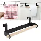 Hanging Wood Organizer Storage Racks Toilet Paper Shelf Towel Holder Door Back