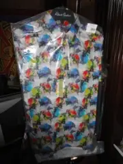 Robert Graham Wild World Short Sleeve Shirt Size Medium NEW