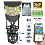Solar Security Camera Street Light High Quality Waterproof IP66 Low Power 4G PIR