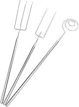 Alipis 3pcs Stainless Steel Chocolate Dipping Fork Set Cheese Fondue Forks for Kitchen Home Baking and Appetizers Portable and Easy to Clean