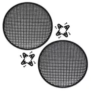 2 MR DJ DJS12 12" Subwoofer Speaker Metal Mesh Cover Waffle Speaker Grill Protec