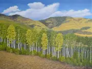 Original Oil Painting on Linen 18x24" - Enchanted Aspens - Original Artwork
