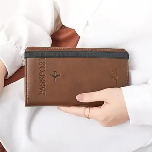 RFID Vintage Business Passport Covers Holder Multi-Function