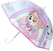 CERDÁ LIFE'S LITTLE MOMENTS Paw Patrol Children's Umbrella with Colourful Design of Chase, Marshall and Skye - Windproof Children's Umbrella with Secure Hand Opening and Ergonomic Handle, Paw Patrol