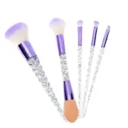 5 Piece Unicorn Makeup Brush Set Powder Sponge Eye Brushes Contour and Sponge