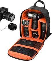 Backpack for Camera, Mirrorless Camera Organizer Bag, Lightweight DSLR Backpack With Zipper for Girls Women Athletes Teens