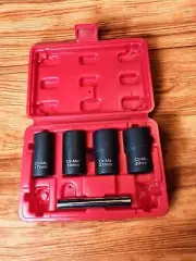 5pcs Twist Socket Set Lug Nut Remover Extractor Tool, Metric Bolt and Lug Nut