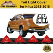Pair Tail Light Trim Covers Protector suits Toyota Hilux 2012-2015 Rear Matte Bl (for: Toyota)