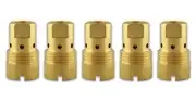 5-pk D-1 Gas Diffuser Brass Centerfire for Bernard MIG Welding Gun Large Nozzle
