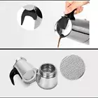 Sleek Stainless Steel Moka Pot Modern Design for Elegant Coffee Brewing