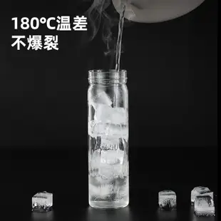 新世代時尚單品高硼硅玻璃內膽保溫杯持久雙層真空隔熱盛夏泡茶水杯好夥伴 (8.3折)