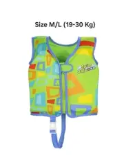Bestway Swim Safe ABC Aquastar Fabric Kids Swim Vest Medium Large 3-6 Age Green