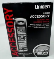 Uniden DECT 6.0 DCX200 Accessory Phone Expansion Handset & Charging Base NEW!