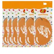 6 x Jelly Belly 2D Car Air Freshener Freshner Fragrance Scent - Tangerine