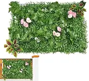Privacy Fence Screen | Artificial Ivy Fence Privacy Screen | 15.74x23.62in Decorative Fences, Hedges Fence Vine Decoration for Garden Decor