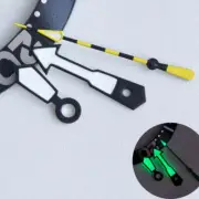 White Painted Black Trim Yellow Second Hands with Green Lume for NH35/36 Movemen