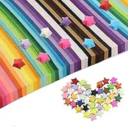 Origami Stars Papers, Star Paper, WADY 1350 Sheets Children's Lucky Star Origami Strips, 24 * 1CM Lucky Origami Stars for Make Wishing Stars, DIY Paper Crafts (27 Color)